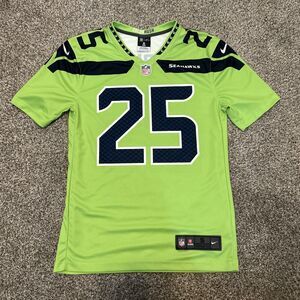 Richard Sherman Seattle Seahawks Nike Color Rush Jersey Shirt S #25 NFL Dri-Fit